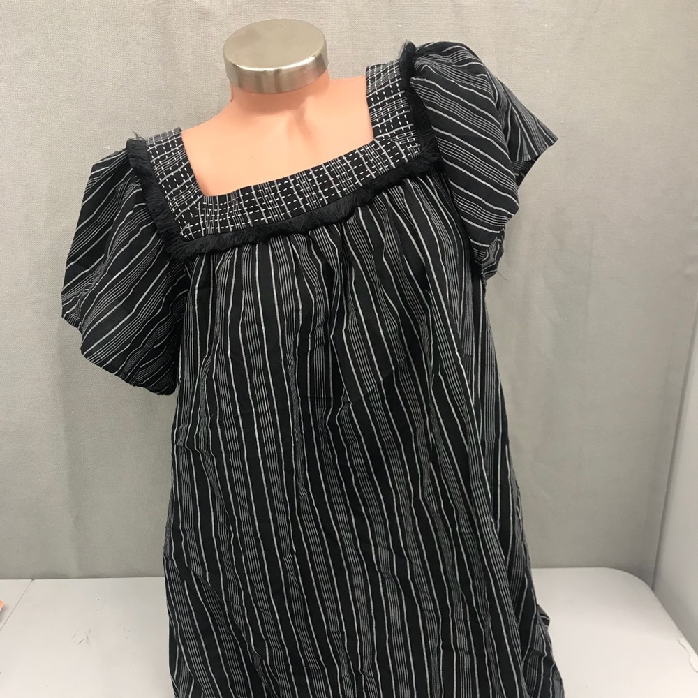 Isabel Maternity Black Striped Blouse